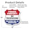 Signmission Private Property Shield Sign No Trespass, 18 Inch X 18 Inch, Plastic Sign SHI-P-18-453 - alternate 3