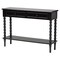 Baxton Studio Malinda Classic Black Wood 2-Drawer Console Table with Spindle Legs 253-14069-ZORO - alternate 1