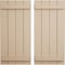 Ekena Millwork Rustic Four Board Joined Board-n-Batten Sandblasted Faux Wood Shutters, 22W x 32H, PR SHUBJS22X32SDPR - alternate 1