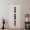Vdomdoors Front Exterior Prehung Metal-Plastic Door, Manux 8112 White Silk, Office Commercial and Residential MANUX8112EXD-WS-W36xH80-LH - alternate 3