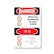 Signmission OSHA Danger Sign, 18" Height, Aluminum, Diesel Fuel No Smoking Bilingual, 1218-VK-1124 OS-DS-A-1218-VK-1124 - alternate 1