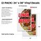 Signmission Lunch Buffet, Vinyl Decals Only 24 Inch x 36 Inch, Vinyl Decal, 2PK DSB-2436-2PACK-Lunch Buffet - alternate 2