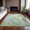 Homeroots 5' X 8' Green Abstract Washable Non Skid Indoor Outdoor Area Rug 559383 - alternate 5
