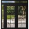 Vdomdoors Front Exterior Prehung Metal-Plastic Double Doors Clear Glass / MANUX 8100 Matte Black / Office Com MANUX8100DEXD-BLK-W72+16xH80+12-RH-I - alternate 1