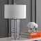 Jonathan Y Cole 27.5" Modern Fused Glass Cylinder LED Table Lamp, Clear, 2PK JYL4016B-SET2 - alternate 9