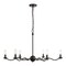 Jonathan Y Shana 35.5" 6-Light Grand Modern Transitional Adjustable Sculptural Wavy Arm Candle-Style Metal LED JYL9558C - alternate 1