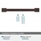Amerock Candler 7-9/16 inch 192mm Center-to-Center Oil-Rubbed Bronze Cabinet Pull BP29350ORB - alternate 3