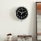 Clockswise 10-in Round Quartz Wall Clock Non-Ticking Battery Operated with Silent Sweep Movement,  QI004745.BK.10 - alternate 8