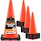 Xpose Safety Traffic Safety Cone, 28 in, PVC Plastic, No Collar, DOT Approved, Orange, 12 pk OTC28-12-X - alternate 1