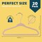 Lifemaster Pink Velvet Kids Hangers 20 Pack, 10.83" Non-Slip, Slim ABS, Swivel Hook & Notches LMVVBH20PK - alternate 7
