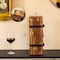 Vintiquewise Vintage Wooden Wine Single Bottle Holder Gift Box with Decorative Brass Accents QI004867 - alternate 5