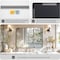 Simple Deluxe Bathroom Mirrors, Black Metal Framed Bathroom Mirror for Over Sink Wall, 30' x 40' Rounded Rectangl 3A88MIROACFY3040BLKV1 - alternate 7