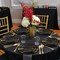 Smarty Had A Party 10.25" Black with Gold Marble Stroke Round Disposable Plastic Dinner Plates (120 Plates), 120PK 900BG-CASE - alternate 1