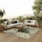 Homeroots 8' X 11' Ivory And Green Floral Indoor Outdoor Area Rug 548087 - alternate 7