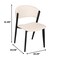 Leisuremod Aspen Collection Modern Dining Chair Black Frame in White ACBL51W - alternate 6
