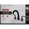 Delta Sandover Matte Black 2-Handle Widespread Pull-Down Bathroom Faucet 35748LF-BLPD - alternate 3