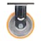 Vestil Sirius Polyurethane Dual Rigid Caster 5 In. Diameter x 2 In. Width 1200 lb Orange/Gray CST-FXE-5X2DSI-R - alternate 5