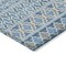 Homeroots 8' Sky Blue And Denim Blue Round Quatrefoil Washable Indoor Outdoor Area Rug 583242 - alternate 7