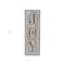 Homeroots 19" X 6" Gray and Brown Handcrafted Joy Metal Wall Decor 487510 - alternate 5