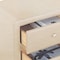 Homeroots 20" Beige Wood Two Drawer Nightstand 396983 - alternate 4
