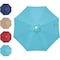 Simple Deluxe 9' Patio Umbrella Replacement Canopy Outdoor Table Market Yard Umbrella Replacement Top Cover with LGBRLACANOPY9TUQ - alternate 1