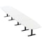 Skutchi Designs Arc Boat Conference Table With Power, 48 in W, 216 in L HAR-ABOT-48X216-T.BK-W960-NA - alternate 1