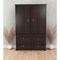 Homeroots 47" Espresso Melamine Mirrored Four Drawer Combo Dresser 249835 - alternate 5