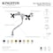 Kingston Brass Double-Handle Wall Mount Bathroom Faucet, Brushed Brass KS1217PKX - alternate 6