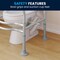 Flash Furniture HERCULES Adjust. Toilet Safety Rail w/Silver Steel Frame, Gray Padded Handles and Suction Cup Feet DC-HY6462-SLVGRY-GG - alternate 9