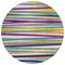 Homeroots 8' Blue Green And Copper Round Striped Washable Indoor Outdoor Area Rug 597369 - alternate 7