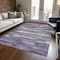 Homeroots 5' X 8' Purple And Lavender Abstract Washable Indoor Outdoor Area Rug 612546 - alternate 7