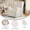 Flash Furniture Omma Swivel Glider Rocker Recliner Chair, Manual 360 Degree Swivel Wingback Recliner CY-RAC-537-OFWBC-GG - alternate 6