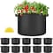 Ipower HealSmart Plant Grow Bags 10 Gallon, Tomoato Planter Pots with Handles, Black 2024 Version, 10PK GLGROWBAG10X5BLKV5X2 - alternate 1