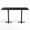 Flash Furniture Commercial Black Laminate Tabletop-Dual Bar Height Crisscross Bases, 72 in x 30 in XU-BLKTB-3072-T2222B-GG - alternate 9
