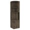 Homeroots 18" Dark Brown Corner Wardrobe 479253 - alternate 1
