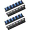 Simple Deluxe Vertical Fishing Rod Holders Wall-Mounted - Fishing Rod Rack, Great Fishing Pole Holder and Rack fo SOFISHRODRACKBLUEX2VERT - alternate 1