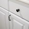 Hardware Resources Elements Madison 1-3/16'' Diameter Matte Black Mushroom Knob 3910-MB - alternate 1