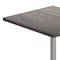 Flash Furniture Bennett 36 in Square Solid Wood Indoor Tabletop in Dark Brown with 30 in x 30 in Dining Height GSF-SQ36-DKBRN-T3030S-GG - alternate 10