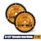 Powertec 6-1/2in Circular Saw Blade, 5/8in Arbor, 1/16in Kerf, 40-Tooth Carbide-Tipped Blade, 2PK 14023-P2 - alternate 1