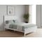 Homeroots White Shiplap Texture Distressed Solid Wood Queen Bed Frame 490280 - alternate 9