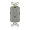Leviton Receptable Outlet, Hospital Grade, Gray AGTR1-HGG - alternate 1