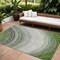 Homeroots 10' X 14' Green And Artichoke Green Abstract Washable Indoor Outdoor Area Rug 577306 - alternate 1