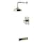 Kingston Brass Single-Handle Pressure Balanced Tub and Shower Faucet, Polished Nickel KB6346CML - alternate 1