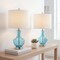 Jonathan Y Colette 20" Mini Glass Table Lamp, Amalfi Blue, 2PK JYL1029C-SET2 - alternate 6