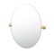 Gatco Designer II 32" Frameless Oval Mirror, Brushed Brass 5059LG - alternate 1