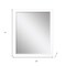 Homeroots 31" White Framed Accent Mirror 632857 - alternate 5
