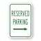 Signmission Reserved Parking With Right Arrow, Heavy-Gauge Aluminum, 18" x 24", A-1824-24771 A-1824-24771 - alternate 1