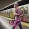 Outdoorcruiser Outdoor Cruiser Kick Scooter, Ages 6+, 240 LBS Max, Foldable, 8in. Wheels, Suspension, Pink OCTENS624 - alternate 9