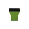 Homeroots 5in Lime Green Recycled Plastic Indoor Outdoor Square Pot Planter 488328 - alternate 1