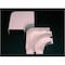 Legrand 90 Deg Flat Elbow Raceway, 40N2 Series, 1 Channel, 4 in W, 2 in H, 6.625 in L, White 40N2F11WH - alternate 1